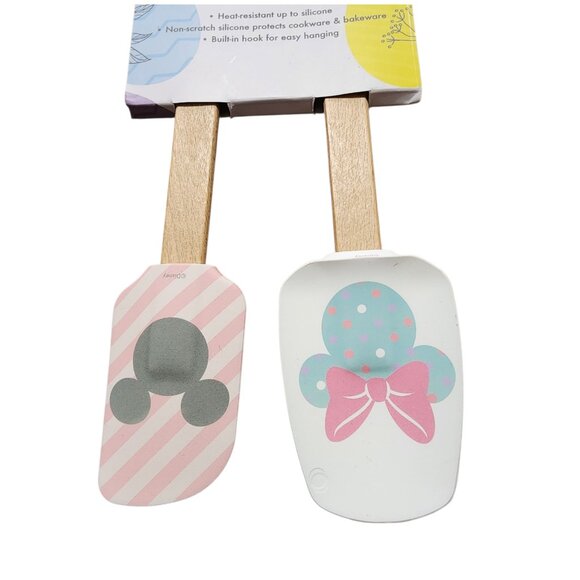 Minie Mickey Silicone Spatula & Spoon Set Non-scratch Small - Picture 6 of 7